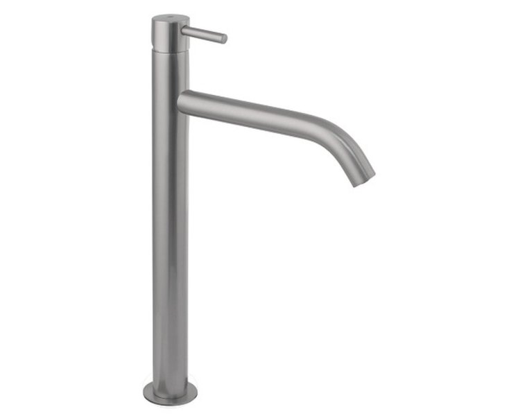 MINI SINGLE LEVER HIGH SATIN NICKEL WASHBASIN