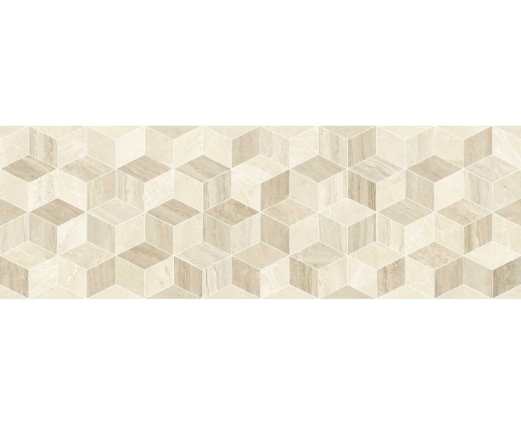 IMPERIALE DECORO TANGRAM TRAVERTINO 30x90  