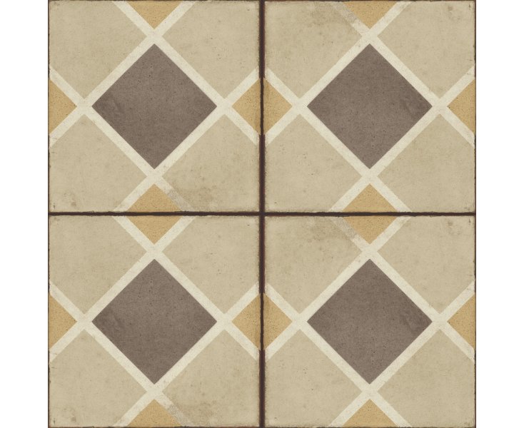 OTTOCENTO DECORO TAPPETO 1 AMBRA 20x20  