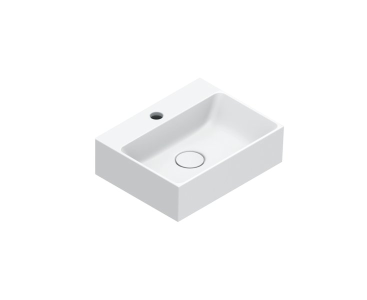 LAVABO VERSO 45x35 SIN REBOSADERO BLANCO