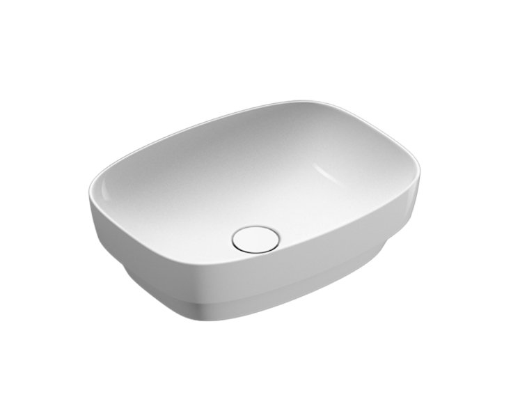 GREEN LUX 50 WASHBASIN 50x38 ON TOP WHITE