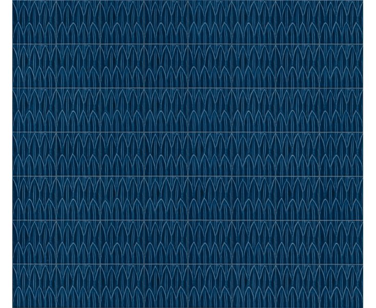 SOL STRUTTURA FOGLIA 3D BLU GLOSSY 15x15