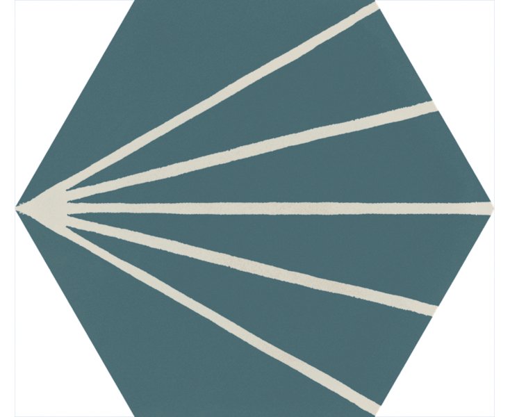 STRATFORD DECORO TRATTO GREEN NATURAL 21x18.2 ​