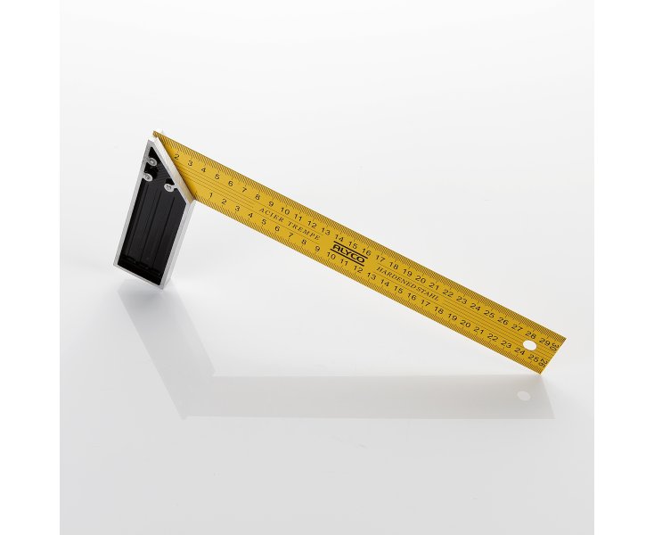 TEMPERED STEEL SQUARE M / ALUMINUM 400MM  