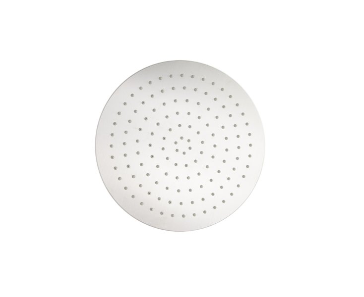 EXTRA FLAT ROUND SHOWER SPRAY 300mm BRUSHED NICKEL