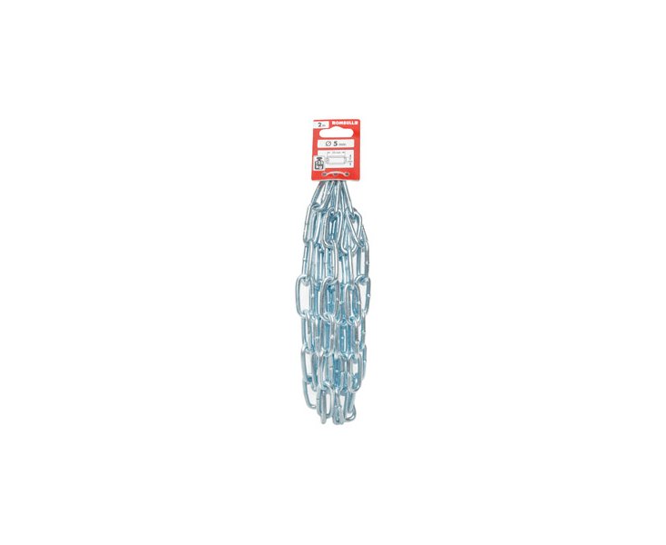 CADENA ESLABON LARGO ACERO CINCADO DIN5685-1 4MM 3M