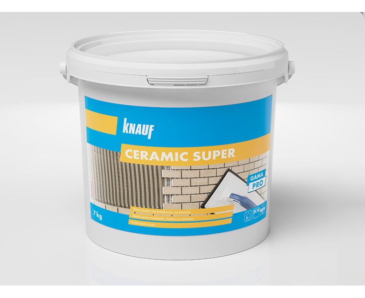 KNAUF CERAMIC SUPER INTERIOR ADHESIVE MORTAR 7KG.