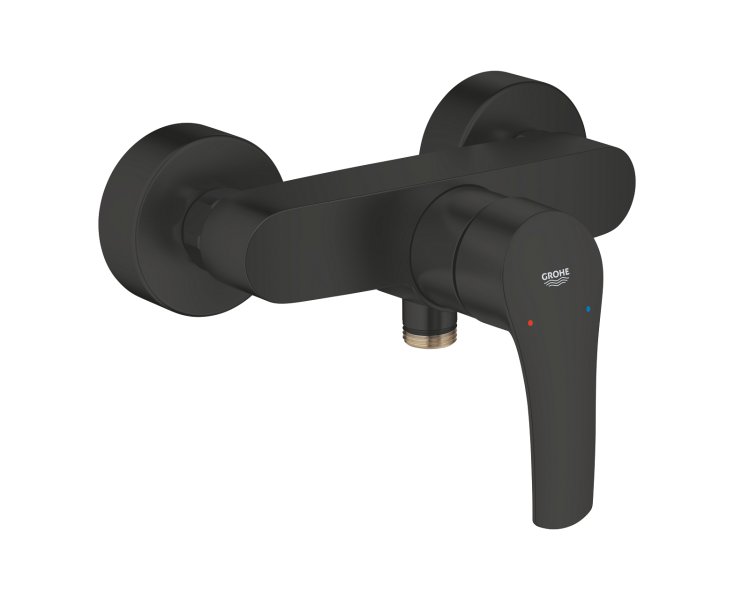 EUROSMART SINGLE-LEVER SHOWER MIXER 1/2" MATTE BLACK