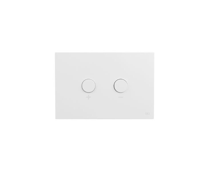 BLINK PUSH BUTTON DOUBLE FLUSH WHITE MATTE TEXTURED