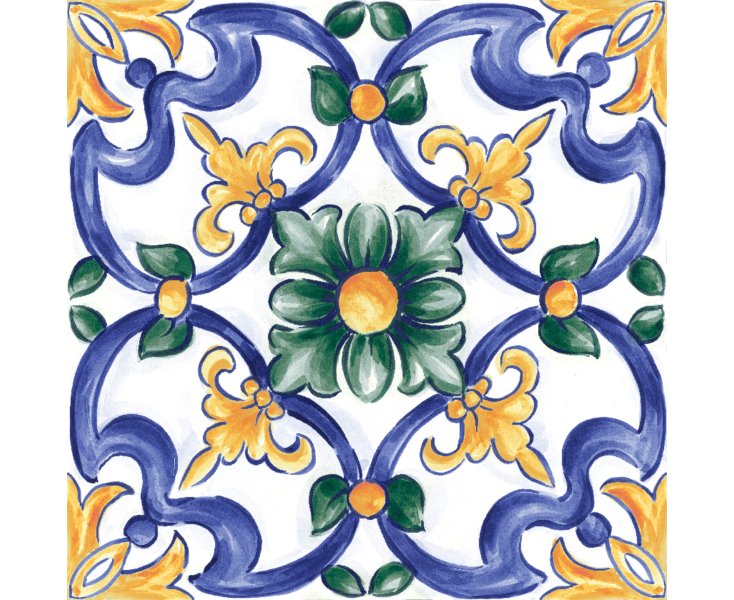 AMURI DECORO MAIOLICA TAPPETO 3 GLOSS 20x20