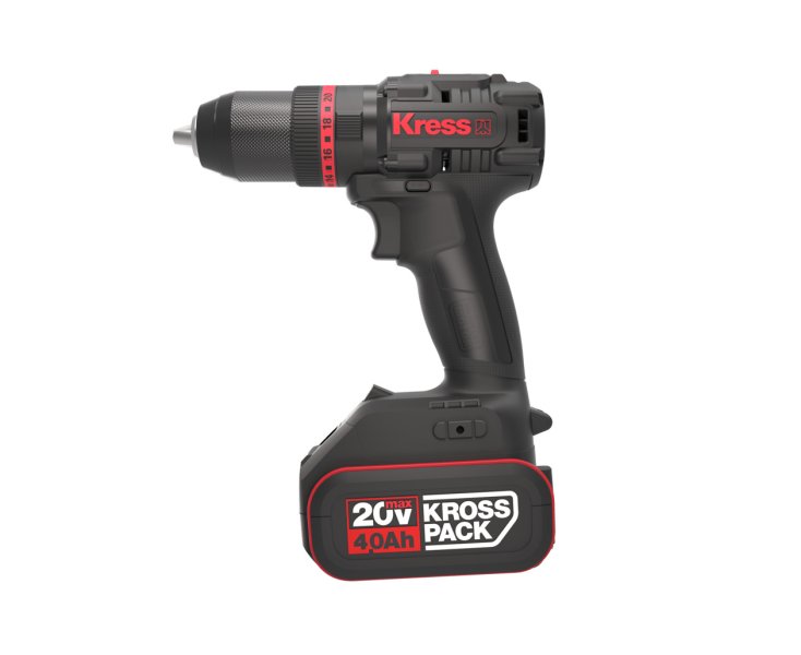 KRESS 20V HAMMER DRILL WITHOUT BATTERY 60Nm