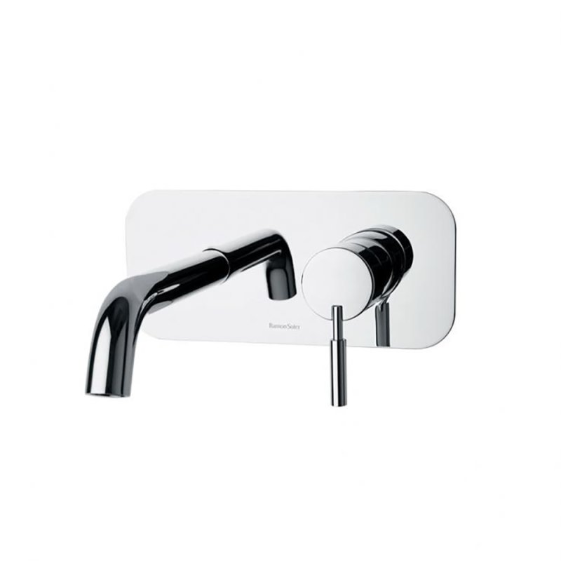 SINGLE LEVER ATICA BUILT-IN CHROME SINK SPOUT-19 WITH PLATE  