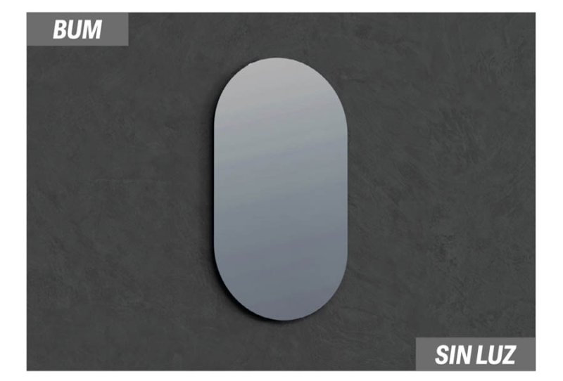 BUM MIRROR 050x090 ROUND CORNERS WITHOUT LIGHT 