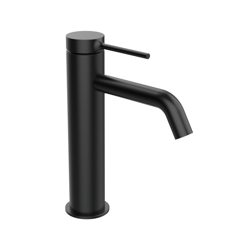TIME MALE XL SINK WITH METAL VALVE BLACK ETERNICE
