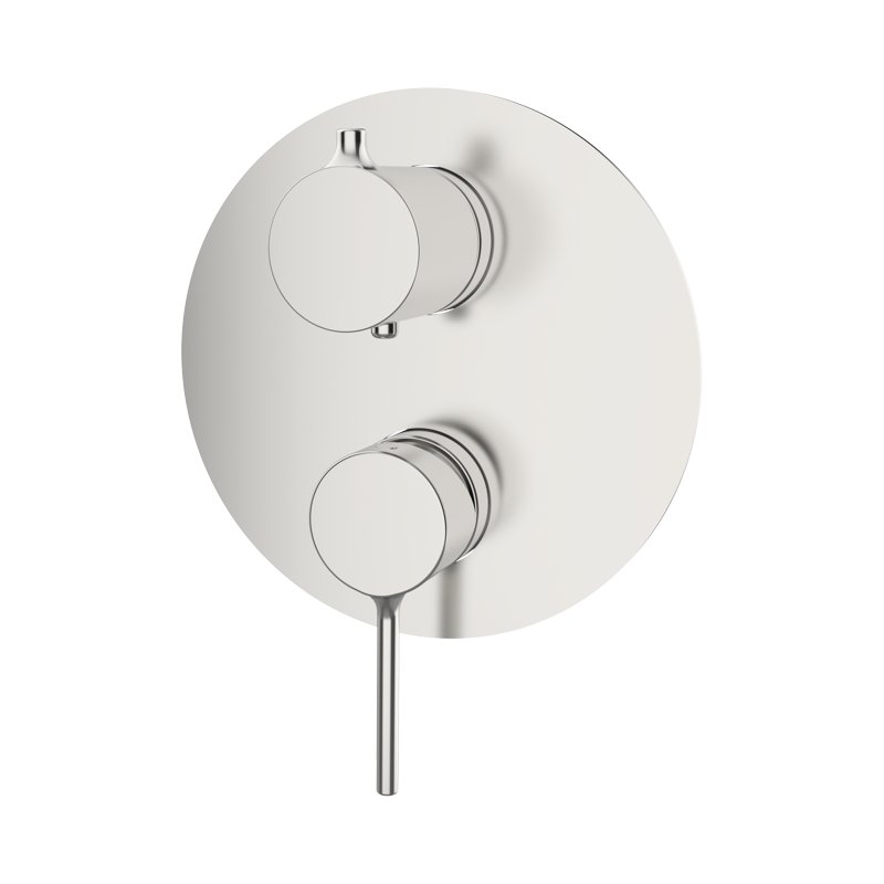 TIME SINGLE-LEVER SHOWER MIXER BUILT-IN WITH DIVERTER 2S ETERNICE STEEL