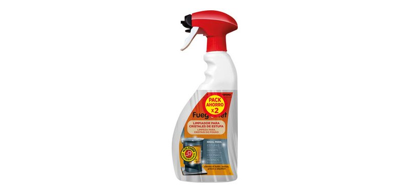 GLASS CLEANER FOR STOVES AND FIREPLACES FOAM (2 UNITS) 750ML