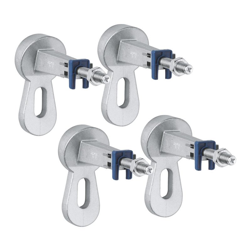 ANCLAJES PARED LATON CROMO (4UD)