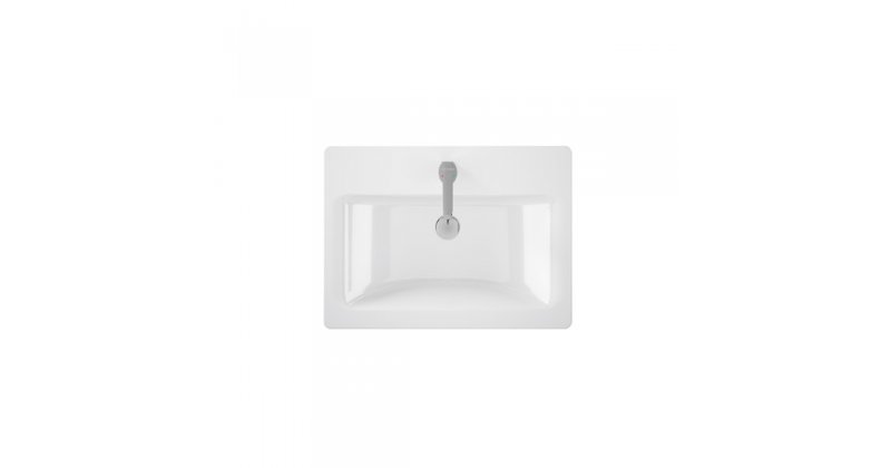 LOOK 63 SEMI-RECESSED SINK WITH WHITE HOLE