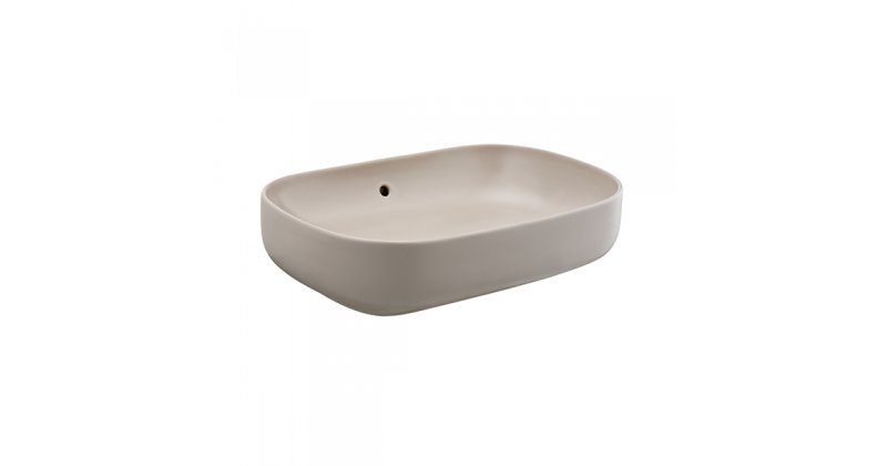 SANIBOLD SINK W/O COUNTERTOP 48x40 W/O HOLE MATTE TAUPE