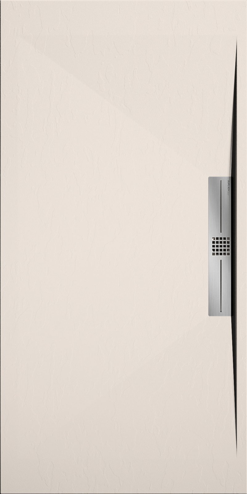 STONE SIDE SHOWER TRAY 110x90 SLATE CREAM