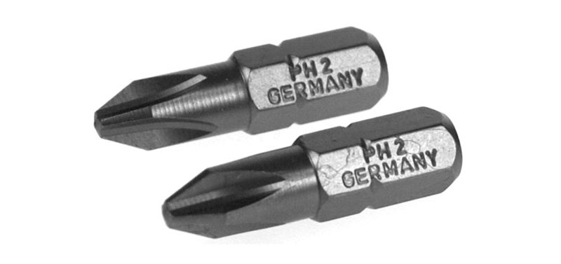 PHILLIPS PRO SCREWDRIVER TIP (PH 2-25MM - 1/4") 2 UNITS