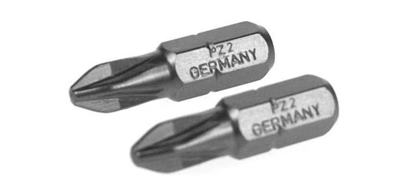 POZIDRIVE PRO SCREWDRIVER BIT (PZ 2-25MM. - 1/4") 2 UNITS