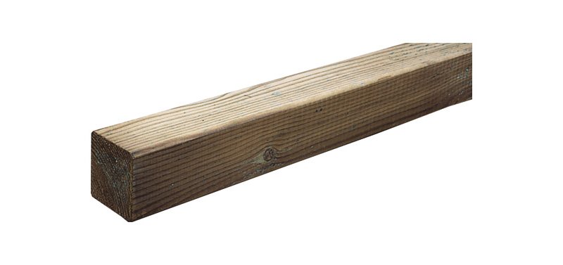 POSTE MADERA CUADRADO 7x7x100CM 
