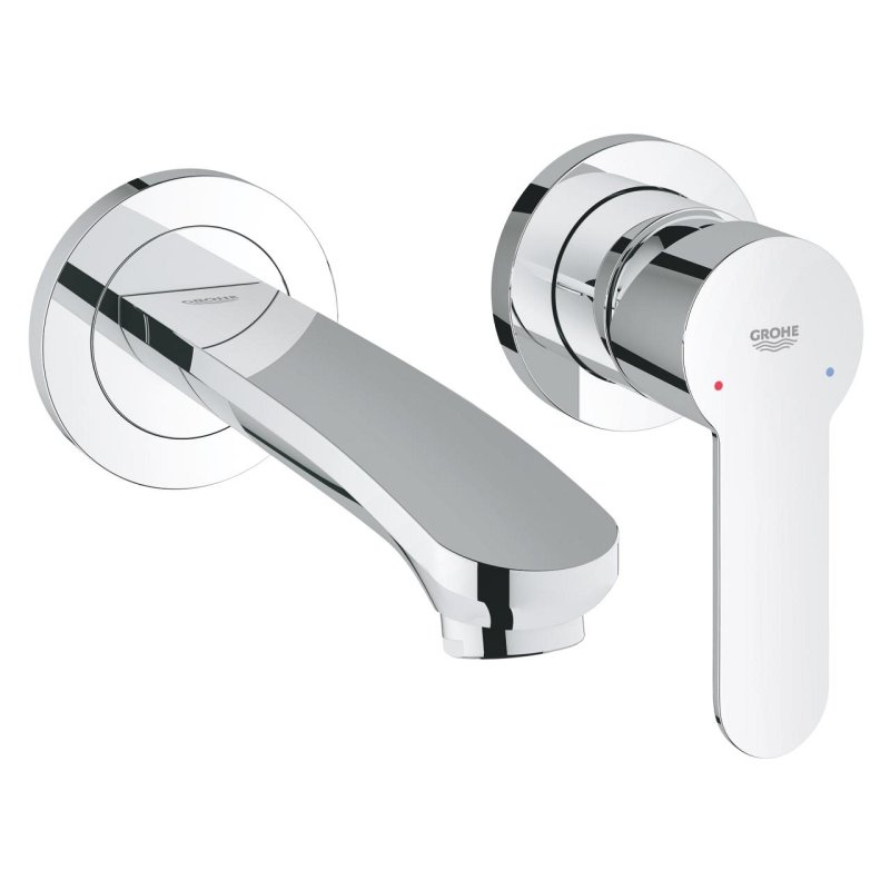 SINGLE LEVER EUROSTYLE COSMOPOLITAN WALL WASHBASIN 1/2" CHROME