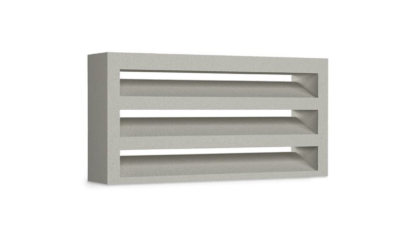LATTE SLATS 40x20x8 NATURAL GRAY