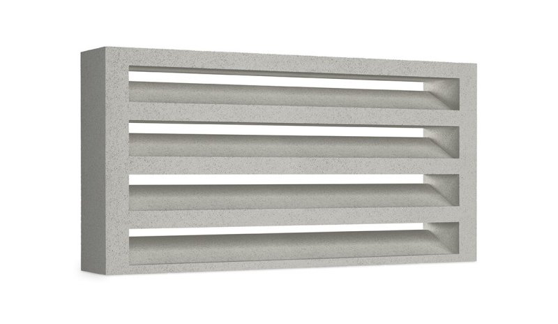 LATTE SLATS 50x25x8 NATURAL GREY