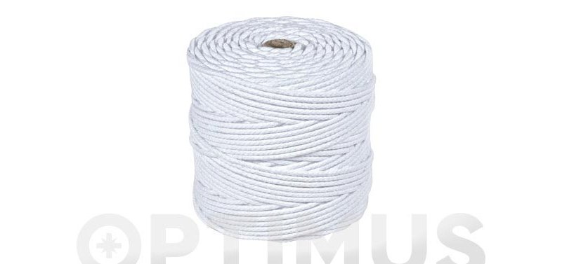 CORDON POLIPROPILENO ALMA TEXTURADA Ø4MM 200MT BLANCO