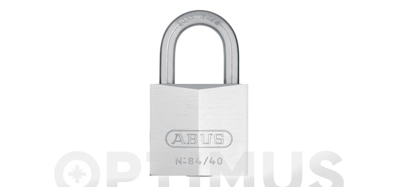 CANDADO 84BI ARCO ACERO INOX LARGO BLISTER 30MM CROMADO