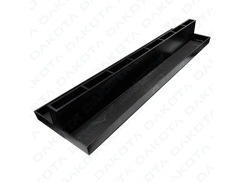 REJILLA 13x50 PP OCULTA SLIM CENTRAL H.20mm NEGRA
