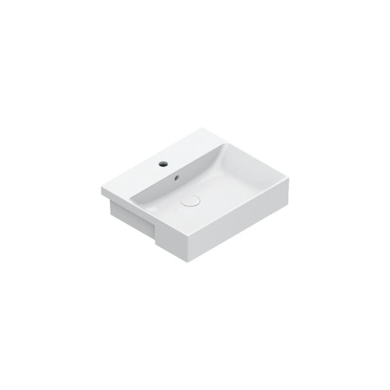 LAVABO ZERO 55x47 ENCASTRE BLANCO BRILLO