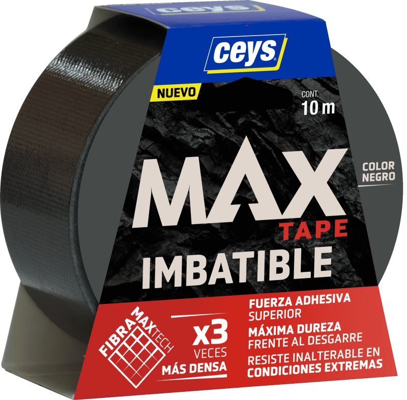 CEYS MAX BLACK TAPE 10Mx48MM