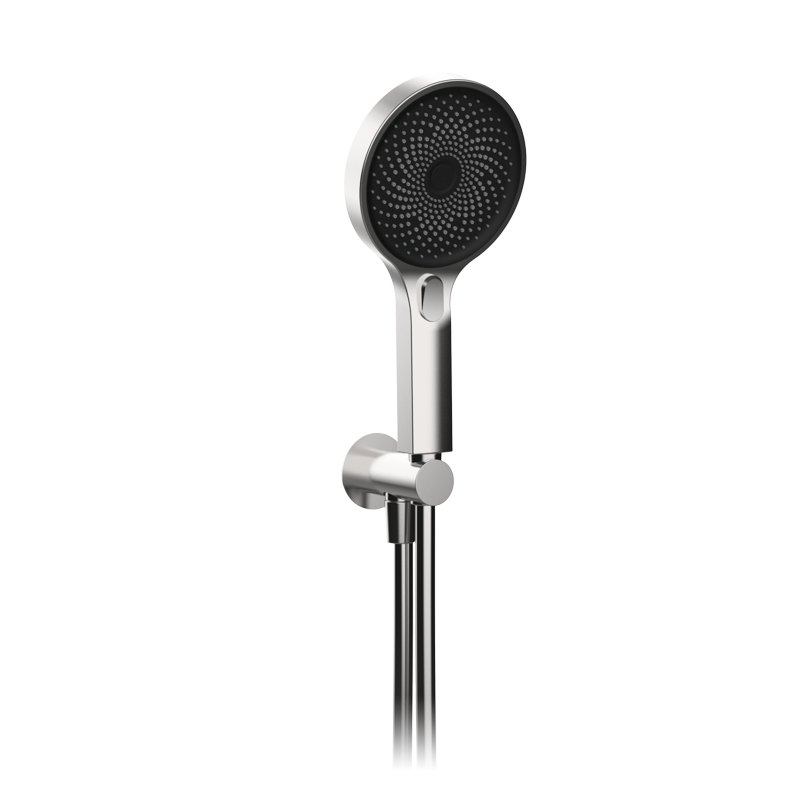 ETERNICE LUX ROUND SHOWER SUPPORT KIT + BAN STEEL HANDLE