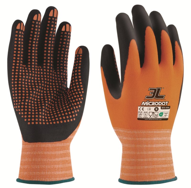 MICRODOT WX-666 T-08 MECHANIC'S GLOVES