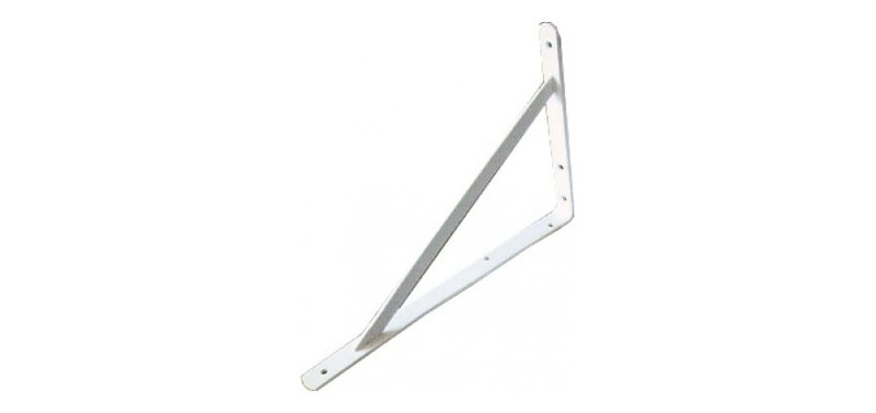 REINFORCED SUPPORT BRACKET 250x400MM WHITE