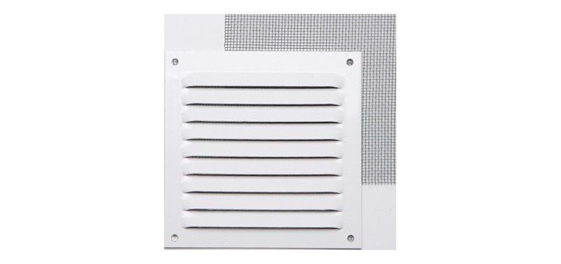REJILLA LACADO BLANCO CON GANCHO 0,8MM MOSQUITERA 10x10CM