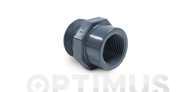 FITTING THREADED REDUCTION PVC M 3/4"-H 1/2"