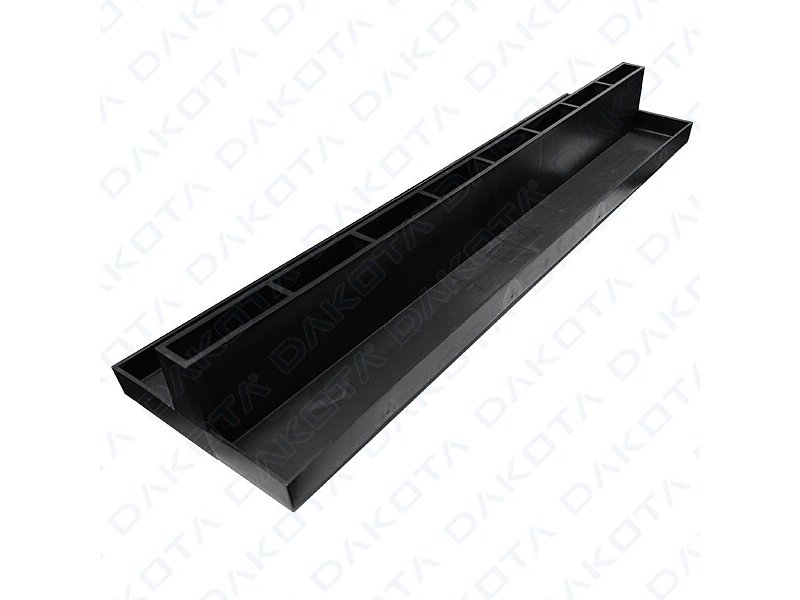 REJILLA 13x50 PP OCULTA SLIM CENTRAL H.60mm NEGRA