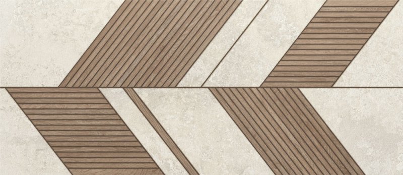 3300 RAPOLANO WHITE RELIEVE ARROW RECT. 64x147.5