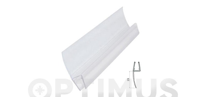 BATHROOM/SHOWER SCREEN JOINT PROFILE 23MM/6-8MM/2MT