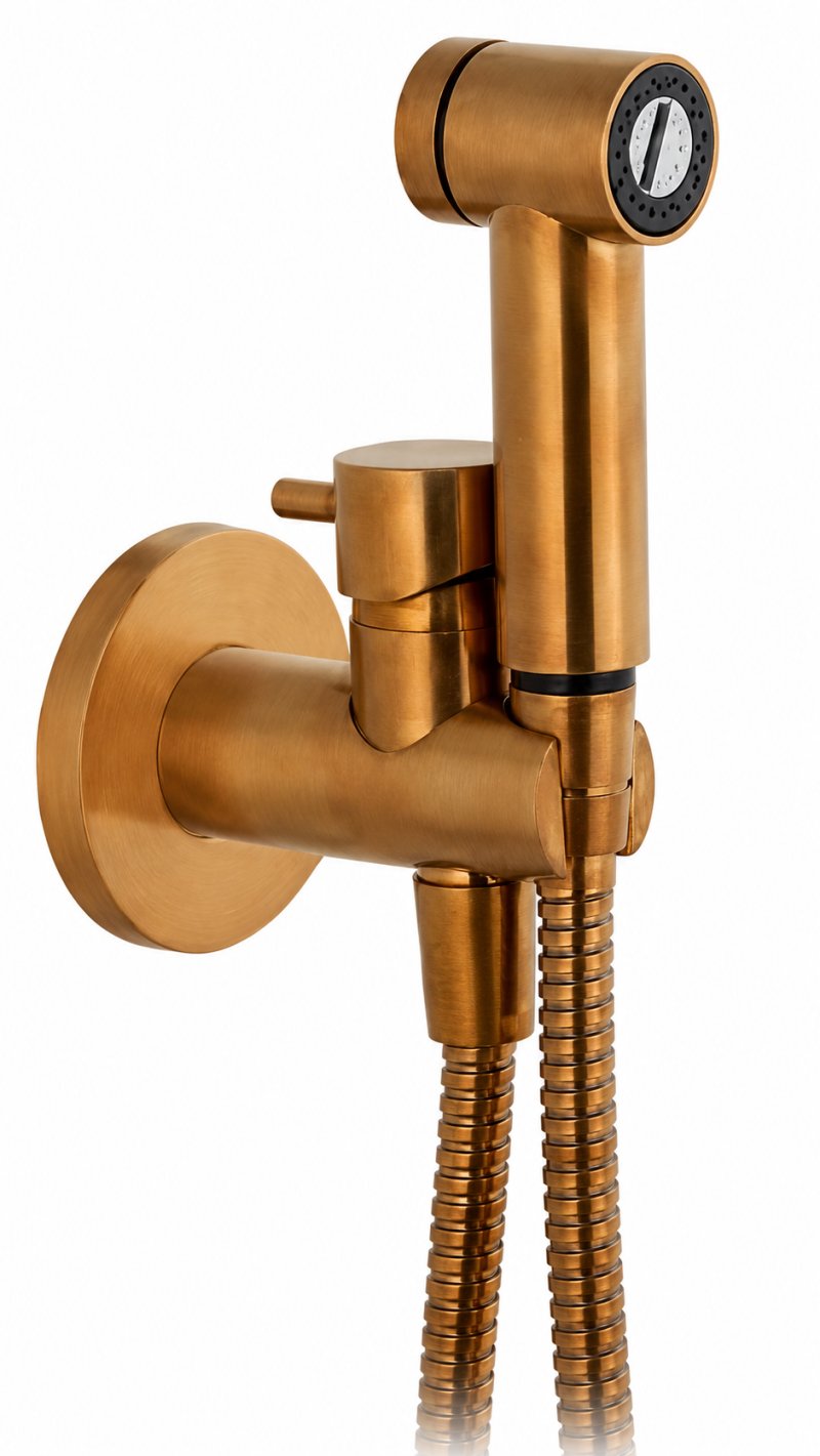 MINIMA SINGLE-LEVER TOILET WALL-MOUNTED 1/2" 25MM BRUSHED COPPER