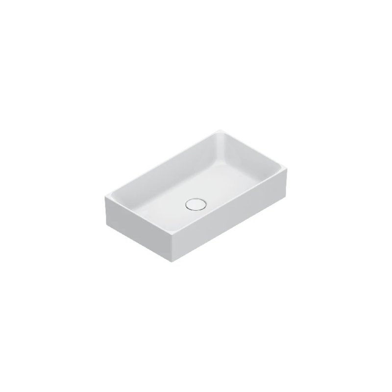 LAVABO PREMIUM 60 60x35 SOBRE ENCIMERA BLANCO BRILLO