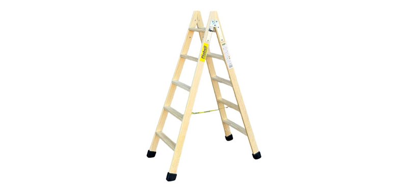 WOODEN STEP LADDER 5+5 STEPS