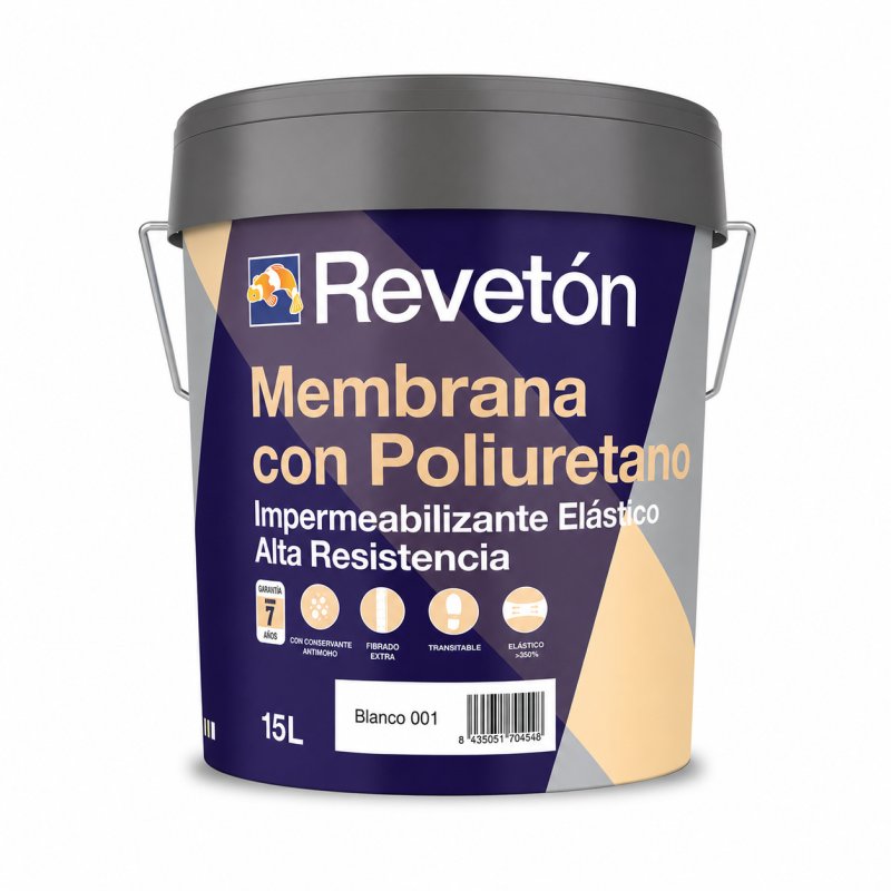 REVETON ANTIGOTERAS CON POLIURETANO BLANCO 15L