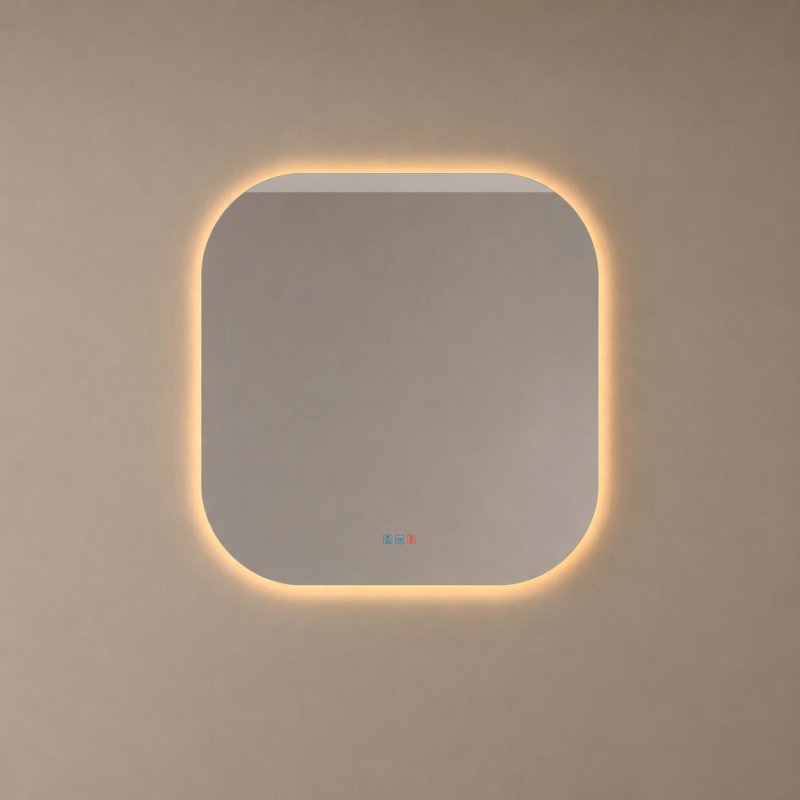 120x80 LED Bathroom Mirror (109W) – Adjustable Light Temperature – Polished Edge