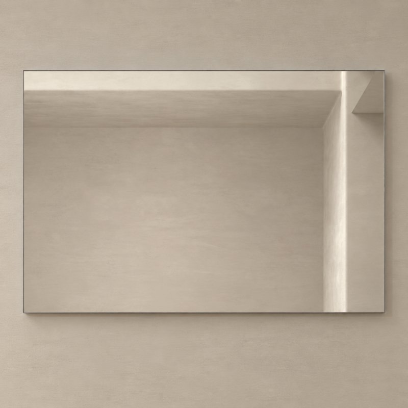 ESPEJO EL ESCORIAL 120x80 CON MARCO ALUMINIO MATE CEPILLADO