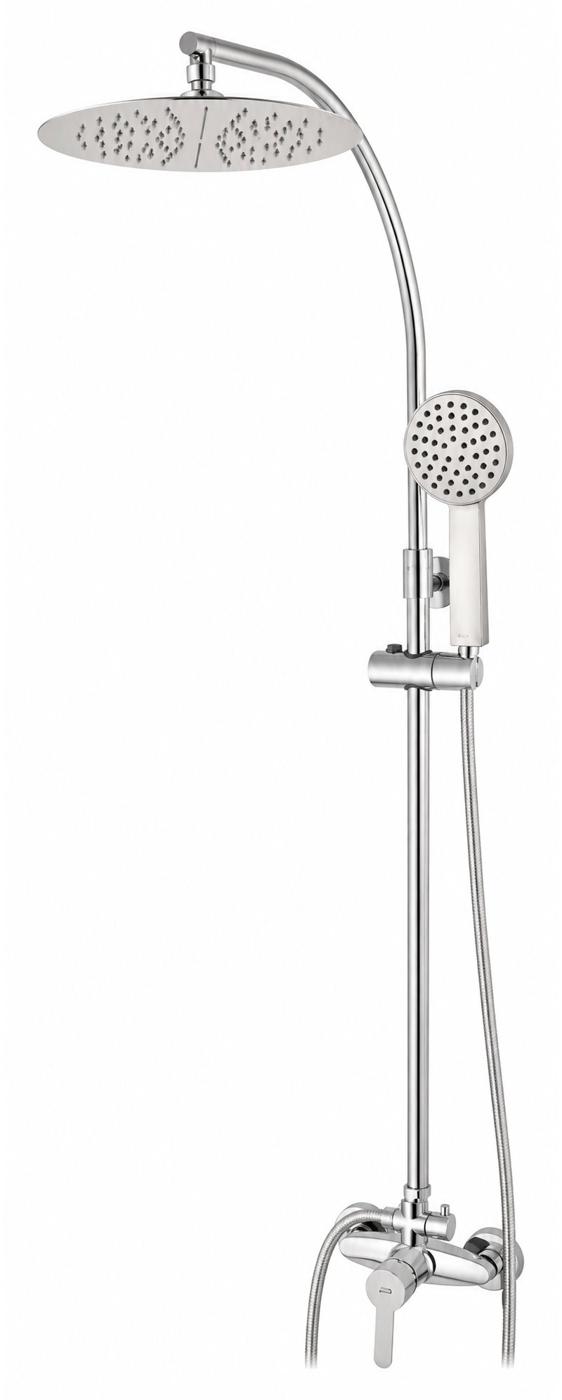 CONJUNTO DUCHA AURIN TUBO EXTENSIBLE Ø250mm CROMO